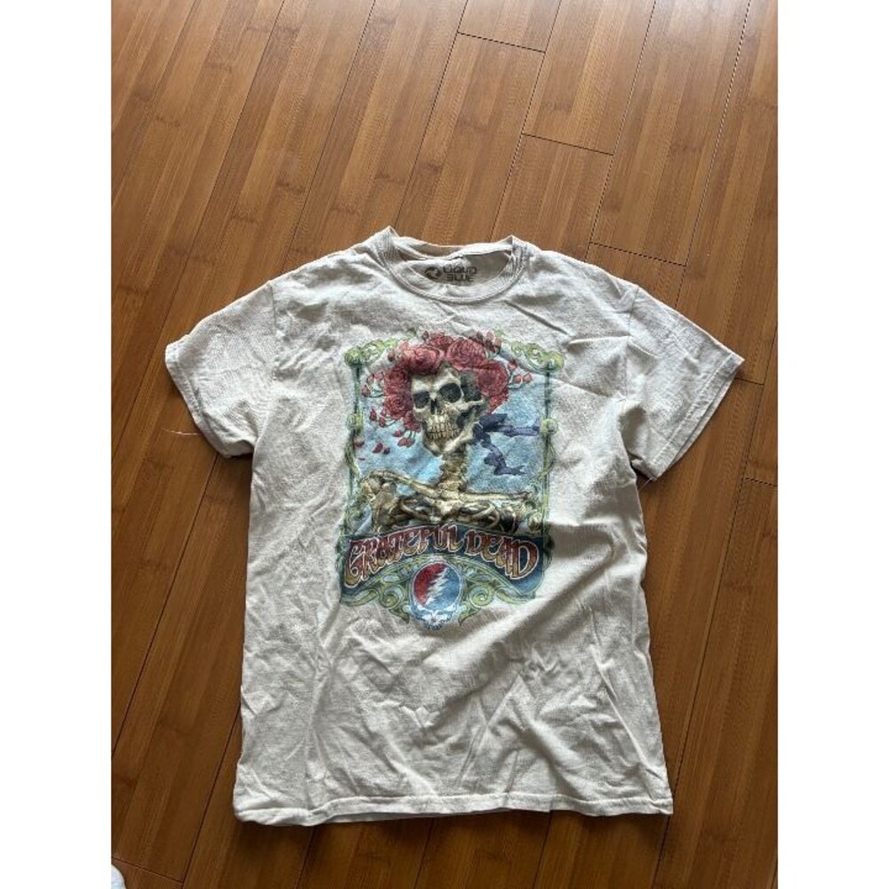 Liquid Blue Grateful Dead Big Bertha Tan T-Shirt Men's Medium